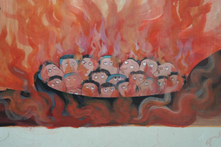 Illustration for article titled Iconic Anime Character Painted on Buddhist Temple